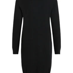 Vila LONGSLEEVE GEBREIDE JURK 11 Vila LONGSLEEVE GEBREIDE JURK -Goedkope Fraaie Mod Winkel 14042768 Black 002