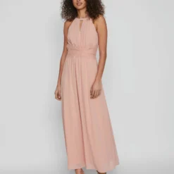Vila HALTERNECK GEPLOOIDE MAXI JURK 9 Vila HALTERNECK GEPLOOIDE MAXI JURK -Goedkope Fraaie Mod Winkel 14052647 MistyRose 1038601 005