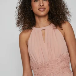 Vila HALTERNECK GEPLOOIDE MAXI JURK 10 Vila HALTERNECK GEPLOOIDE MAXI JURK -Goedkope Fraaie Mod Winkel 14052647 MistyRose 1038601 007