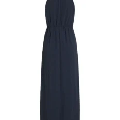 Vila HALTERNECK GEPLOOIDE MAXI JURK -Goedkope Fraaie Mod Winkel 14052647 TotalEclipse 1038600 002