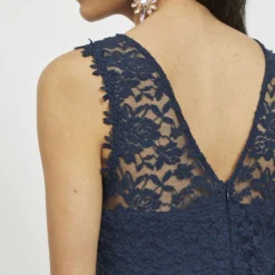 Vila KANTEN MAXI JURK -Goedkope Fraaie Mod Winkel 14052673 TotalEclipse 007