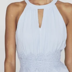 Vila HALTERNECK MINI JURK -Goedkope Fraaie Mod Winkel 14057364 KentuckyBlue 1038579 006