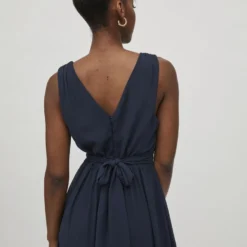 Vila STRIKKOORD OP DE RUG MAXI JURK -Goedkope Fraaie Mod Winkel 14059707 TotalEclipse 007