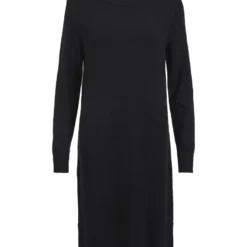 Vila LANGE MOUWEN RONDE HALSLIJN MIDI JURK 11 Vila LANGE MOUWEN RONDE HALSLIJN MIDI JURK -Goedkope Fraaie Mod Winkel 14061427 Black 001