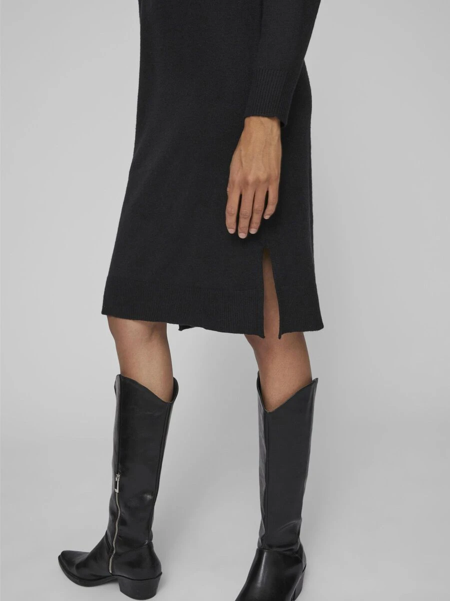 Vila LANGE MOUWEN RONDE HALSLIJN MIDI JURK 5 Vila LANGE MOUWEN RONDE HALSLIJN MIDI JURK - Afbeelding 5