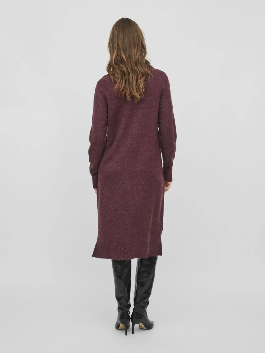 Vila LANGE MOUWEN RONDE HALSLIJN MIDI JURK 2 Vila LANGE MOUWEN RONDE HALSLIJN MIDI JURK - Afbeelding 2