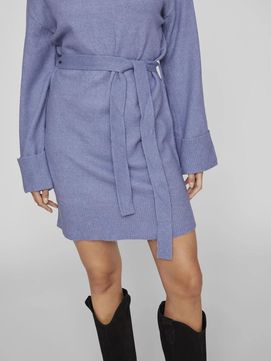 Vila STRIKKOORD IN DE TAILLE GEBREIDE JURK 5 Vila STRIKKOORD IN DE TAILLE GEBREIDE JURK - Afbeelding 5