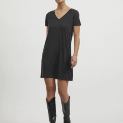 Vila KORTE MOUWEN MIDI JURK