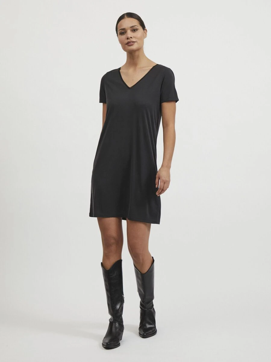 Vila KORTE MOUWEN MIDI JURK 1 Vila KORTE MOUWEN MIDI JURK