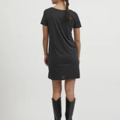 Vila KORTE MOUWEN MIDI JURK 7 Vila KORTE MOUWEN MIDI JURK -Goedkope Fraaie Mod Winkel 14067271 Black 004