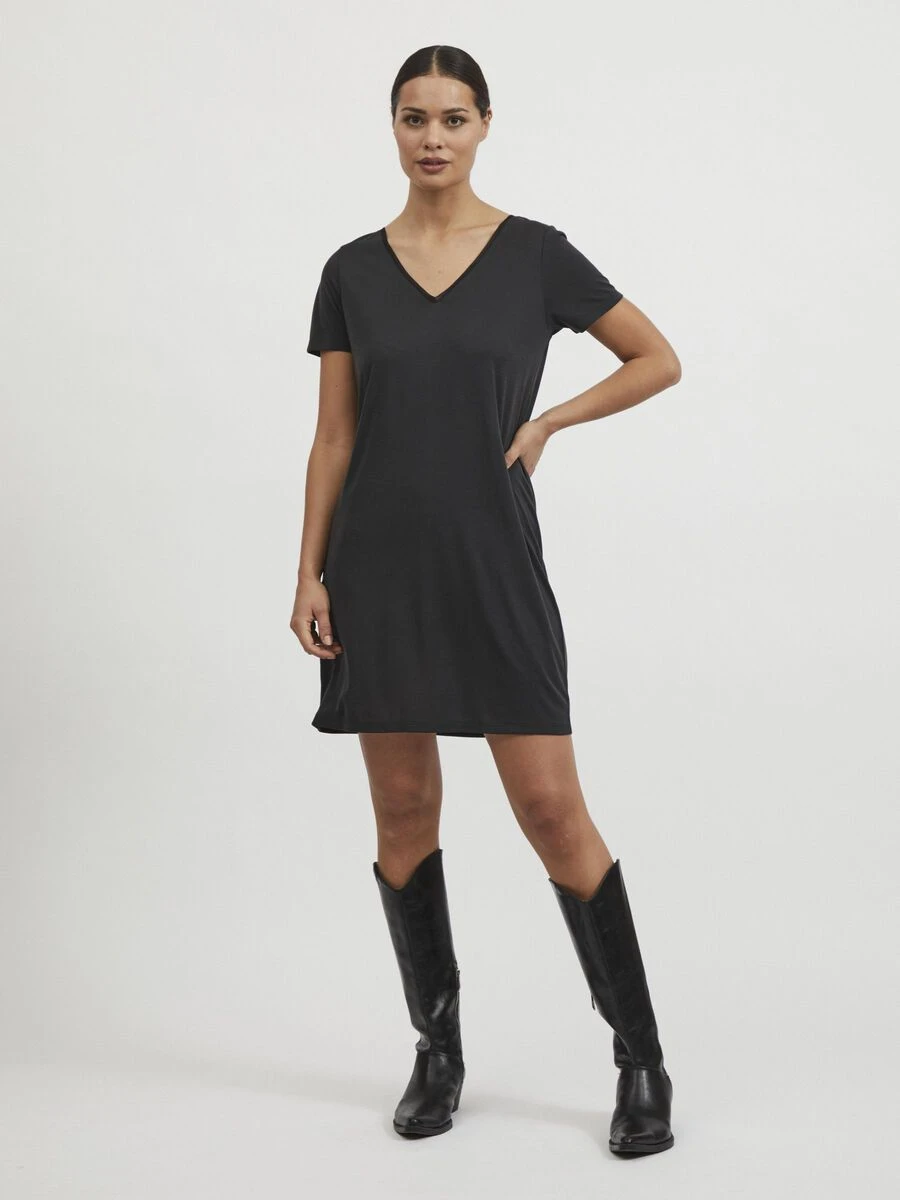 Vila KORTE MOUWEN MIDI JURK 4 Vila KORTE MOUWEN MIDI JURK - Afbeelding 4