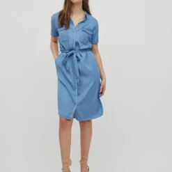Vila TAILLERIEM DENIM JURK
