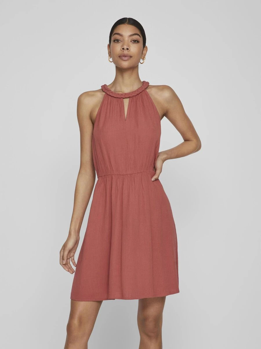 Vila GEVLOCHTEN MOUWLOZE JURK 1 Vila GEVLOCHTEN MOUWLOZE JURK