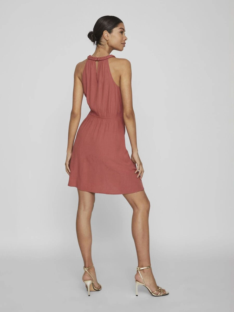 Vila GEVLOCHTEN MOUWLOZE JURK 2 Vila GEVLOCHTEN MOUWLOZE JURK - Afbeelding 2