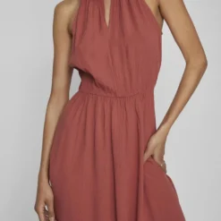 Vila GEVLOCHTEN MOUWLOZE JURK 10 Vila GEVLOCHTEN MOUWLOZE JURK -Goedkope Fraaie Mod Winkel 14068634 DustyCedar 1055062 007