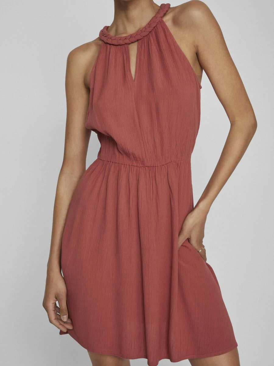 Vila GEVLOCHTEN MOUWLOZE JURK 5 Vila GEVLOCHTEN MOUWLOZE JURK - Afbeelding 5