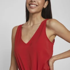 Vila KNOOPRIEM IN DE TAILLE MOUWLOZE JURK 8 Vila KNOOPRIEM IN DE TAILLE MOUWLOZE JURK -Goedkope Fraaie Mod Winkel 14068746 PompeianRed 006