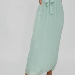 Vila GEPLOOID MAXI JURK 8 Vila GEPLOOID MAXI JURK -Goedkope Fraaie Mod Winkel 14071709 CameoGreen 006