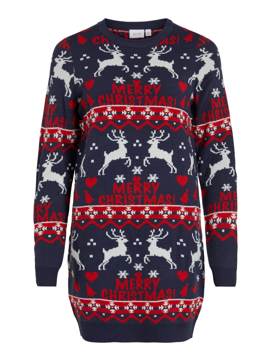 Vila GEBREIDE KERST JURK 6 Vila GEBREIDE KERST JURK - Afbeelding 6