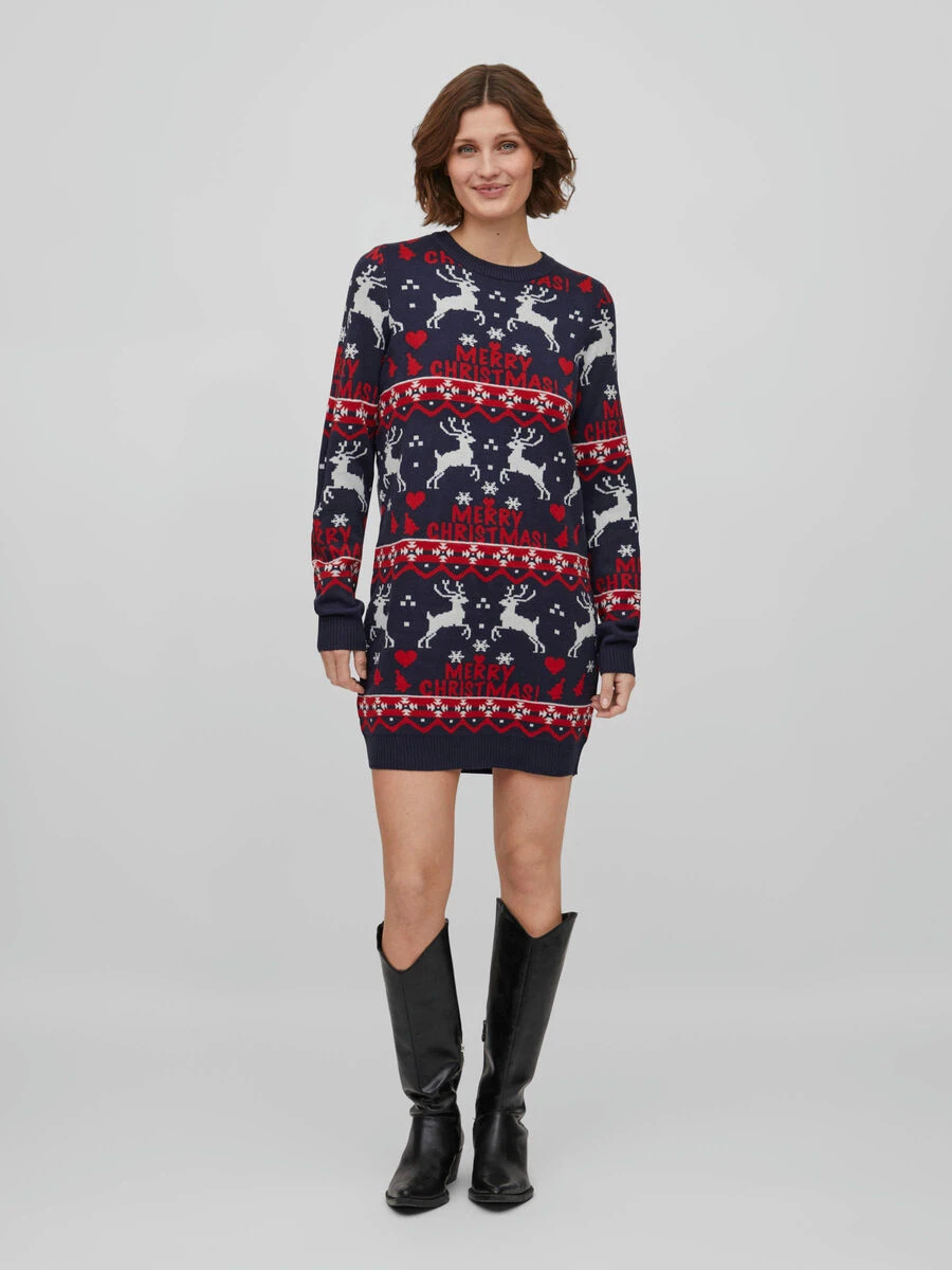 Vila GEBREIDE KERST JURK 1 Vila GEBREIDE KERST JURK