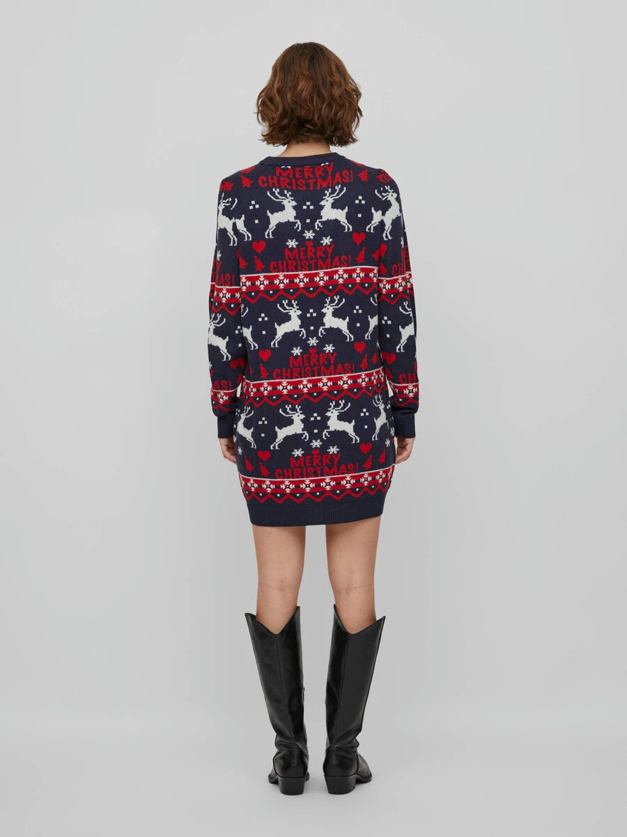 Vila GEBREIDE KERST JURK 2 Vila GEBREIDE KERST JURK - Afbeelding 2