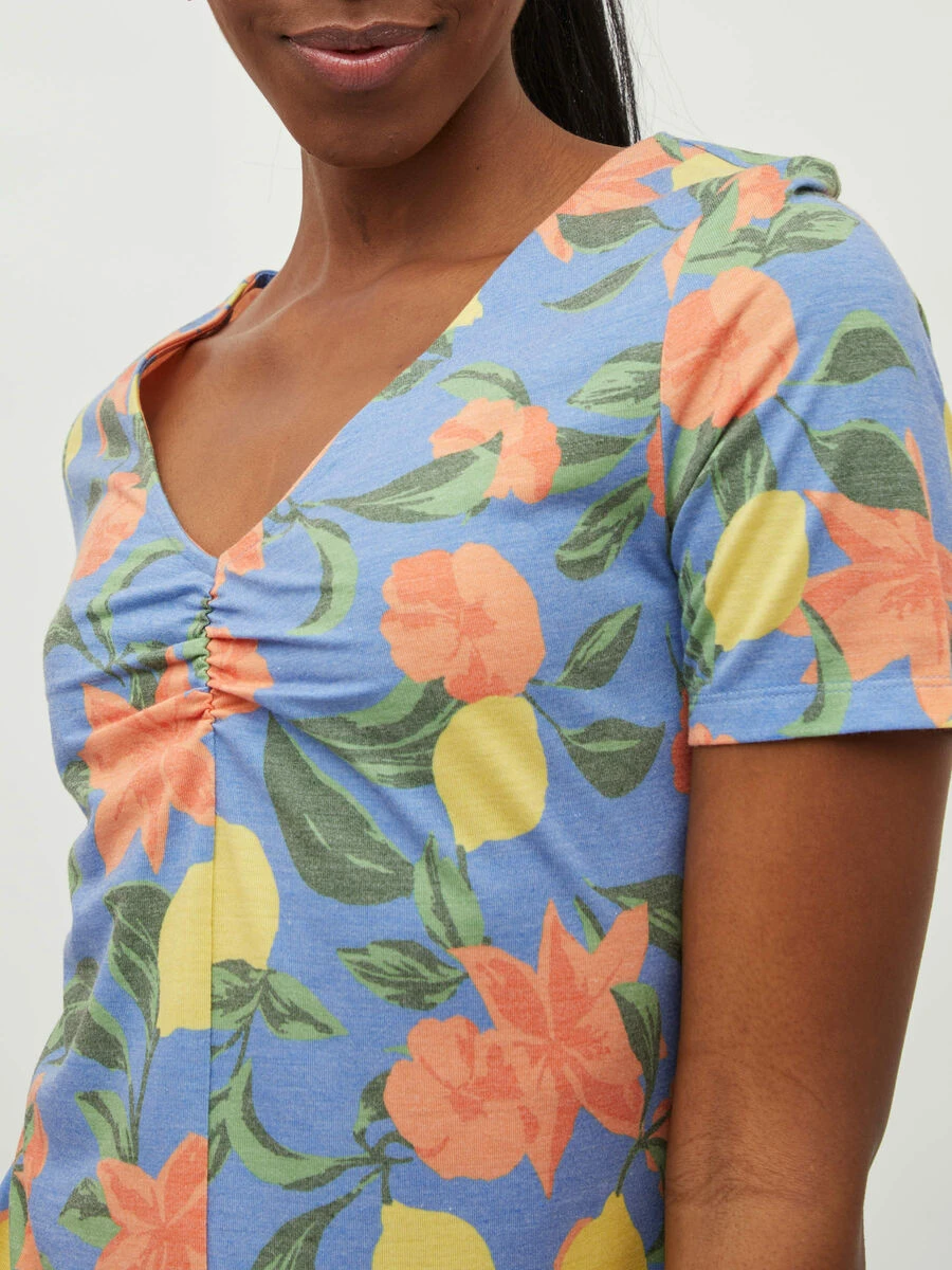 Vila KORTE MOUWEN MINI JURK 3 Vila KORTE MOUWEN MINI JURK - Afbeelding 3