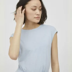 Vila KAPMOUWEN MINI JURK 10 Vila KAPMOUWEN MINI JURK -Goedkope Fraaie Mod Winkel 14073849 KentuckyBlue 007