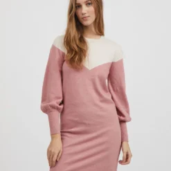 Vila VEELKLEURIG GEBREIDE JURK