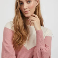 Vila VEELKLEURIG GEBREIDE JURK -Goedkope Fraaie Mod Winkel 14073980 Birch 933125 006