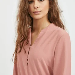 Vila V-HALS MET LANGE MOUWEN MINI JURK 8 Vila V-HALS MET LANGE MOUWEN MINI JURK -Goedkope Fraaie Mod Winkel 14074047 OldRose 006