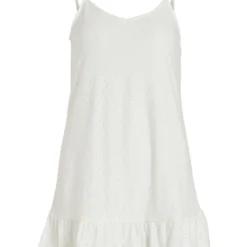 Vila PETITE - MOUWLOZE MINI JURK -Goedkope Fraaie Mod Winkel 14074320 CloudDancer 001