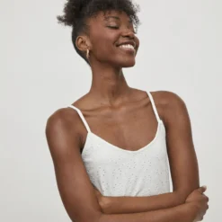 Vila PETITE - MOUWLOZE MINI JURK -Goedkope Fraaie Mod Winkel 14074320 CloudDancer 006