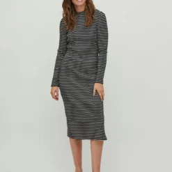 Vila LANGE MOUWEN BODYCON JURK