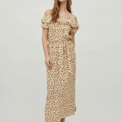 Vila OFF-SHOULDER MAXI JURK