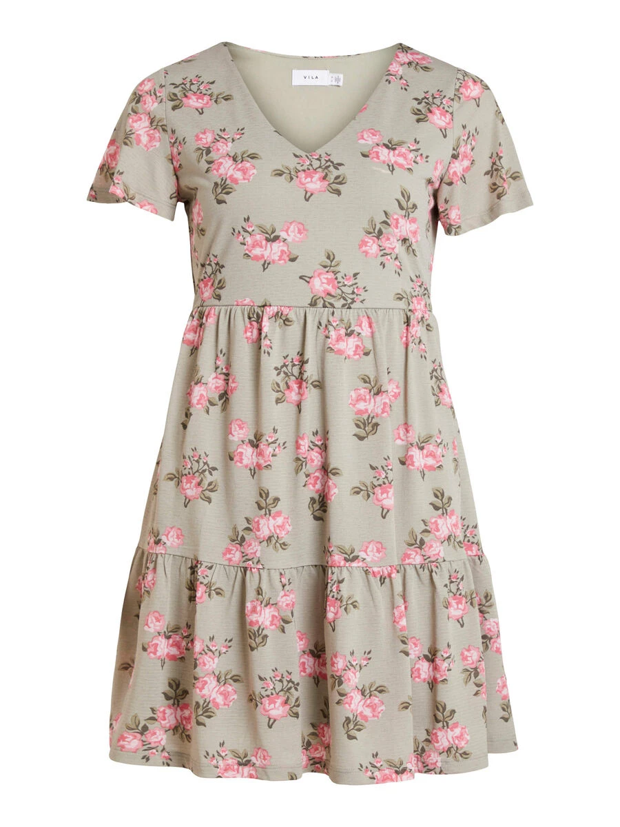 Vila PETITE - KORTE MOUWEN KNIELENGTE JURK 6 Vila PETITE - KORTE MOUWEN KNIELENGTE JURK - Afbeelding 6