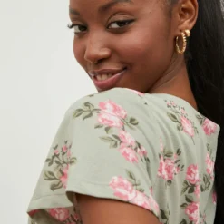 Vila PETITE - KORTE MOUWEN KNIELENGTE JURK 10 Vila PETITE - KORTE MOUWEN KNIELENGTE JURK -Goedkope Fraaie Mod Winkel 14075558 CameoGreen 943080 007