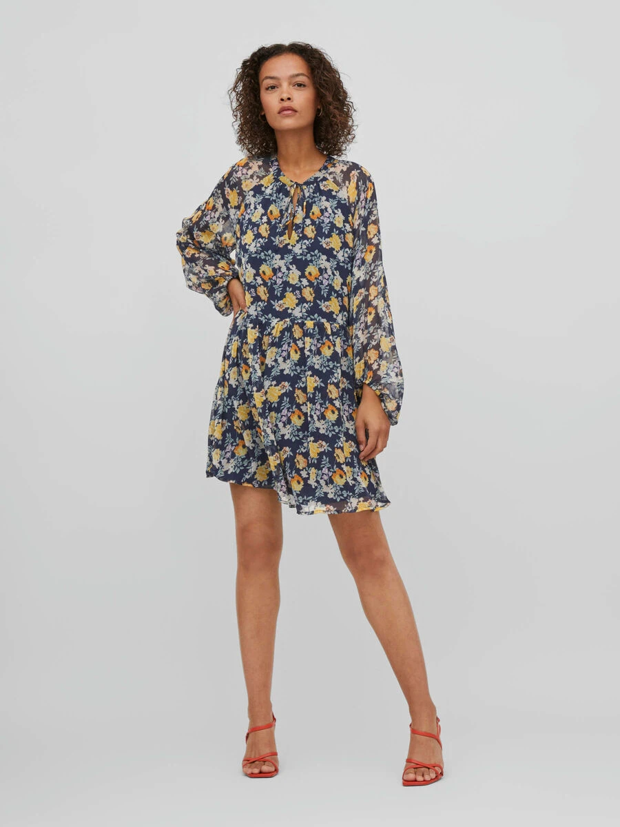 Vila GEDESSINEERD MINI JURK 4 Vila GEDESSINEERD MINI JURK - Afbeelding 4