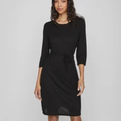 Vila 3/4-MOUWEN KNIELENGTE JURK