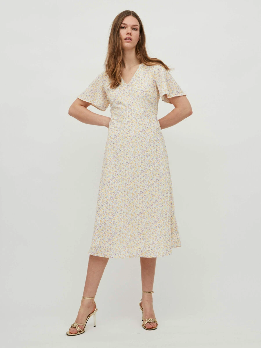 Vila V-HALS JURK MET KORTE MOUWEN 1 Vila V-HALS JURK MET KORTE MOUWEN