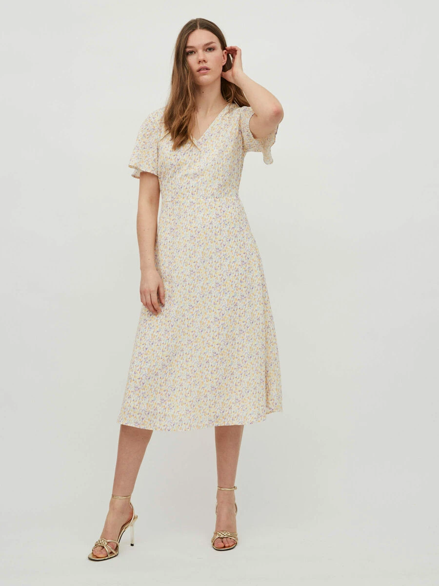 Vila V-HALS JURK MET KORTE MOUWEN 4 Vila V-HALS JURK MET KORTE MOUWEN - Afbeelding 4