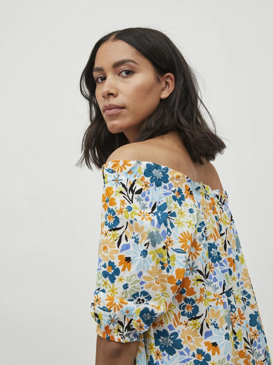 Vila GEBLOEMDE MAXI JURK 3 Vila GEBLOEMDE MAXI JURK - Afbeelding 3