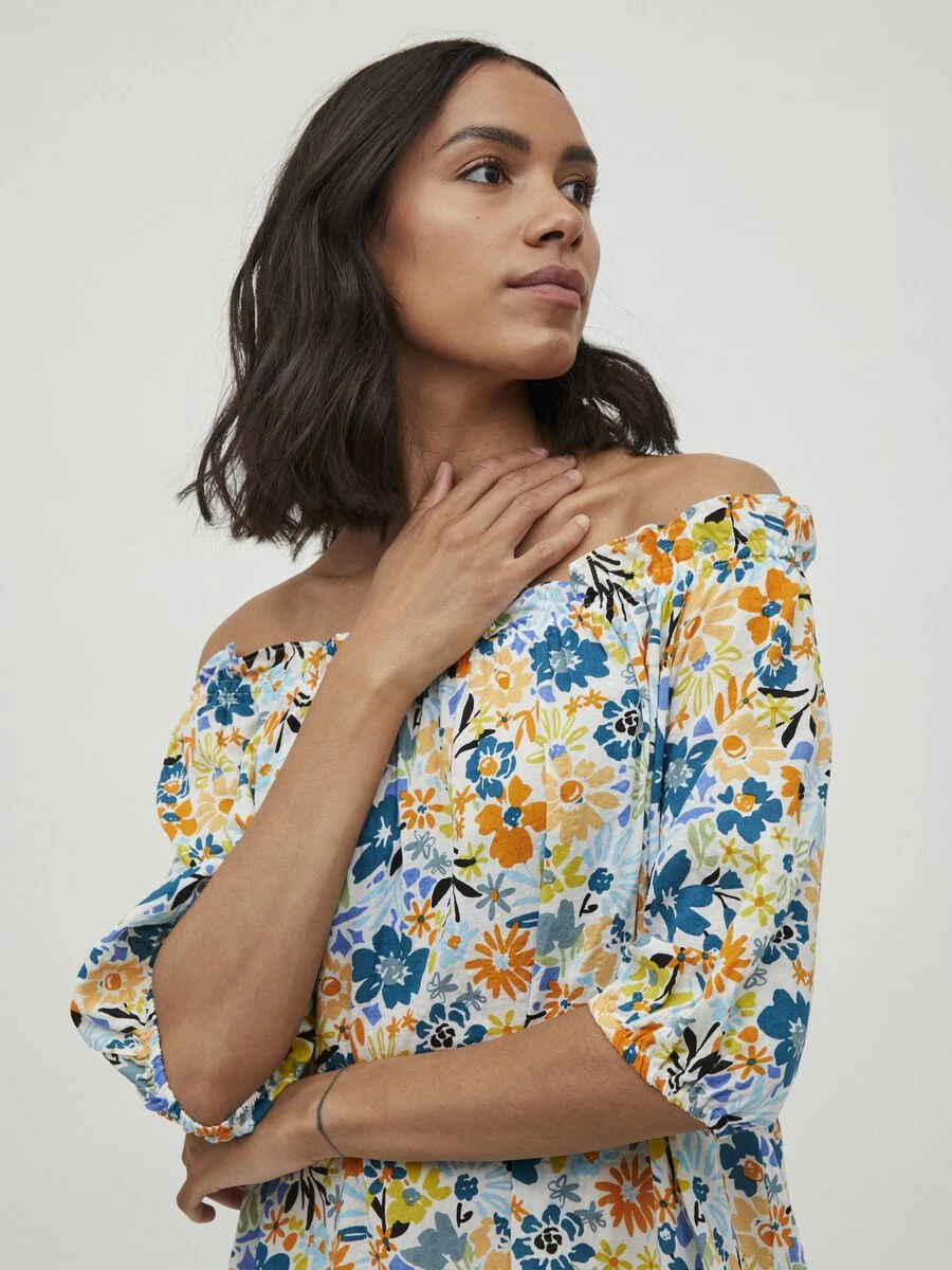 Vila GEBLOEMDE MAXI JURK 5 Vila GEBLOEMDE MAXI JURK - Afbeelding 5