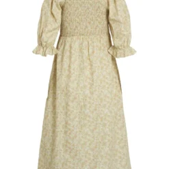 Vila KORTE MOUWEN GESMOKTE JURK 11 Vila KORTE MOUWEN GESMOKTE JURK -Goedkope Fraaie Mod Winkel 14076025 CloudDancer 947431 002