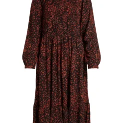 Vila GEDESSINEERD MIDI JURK 11 Vila GEDESSINEERD MIDI JURK -Goedkope Fraaie Mod Winkel 14077056 Black 1018640 001