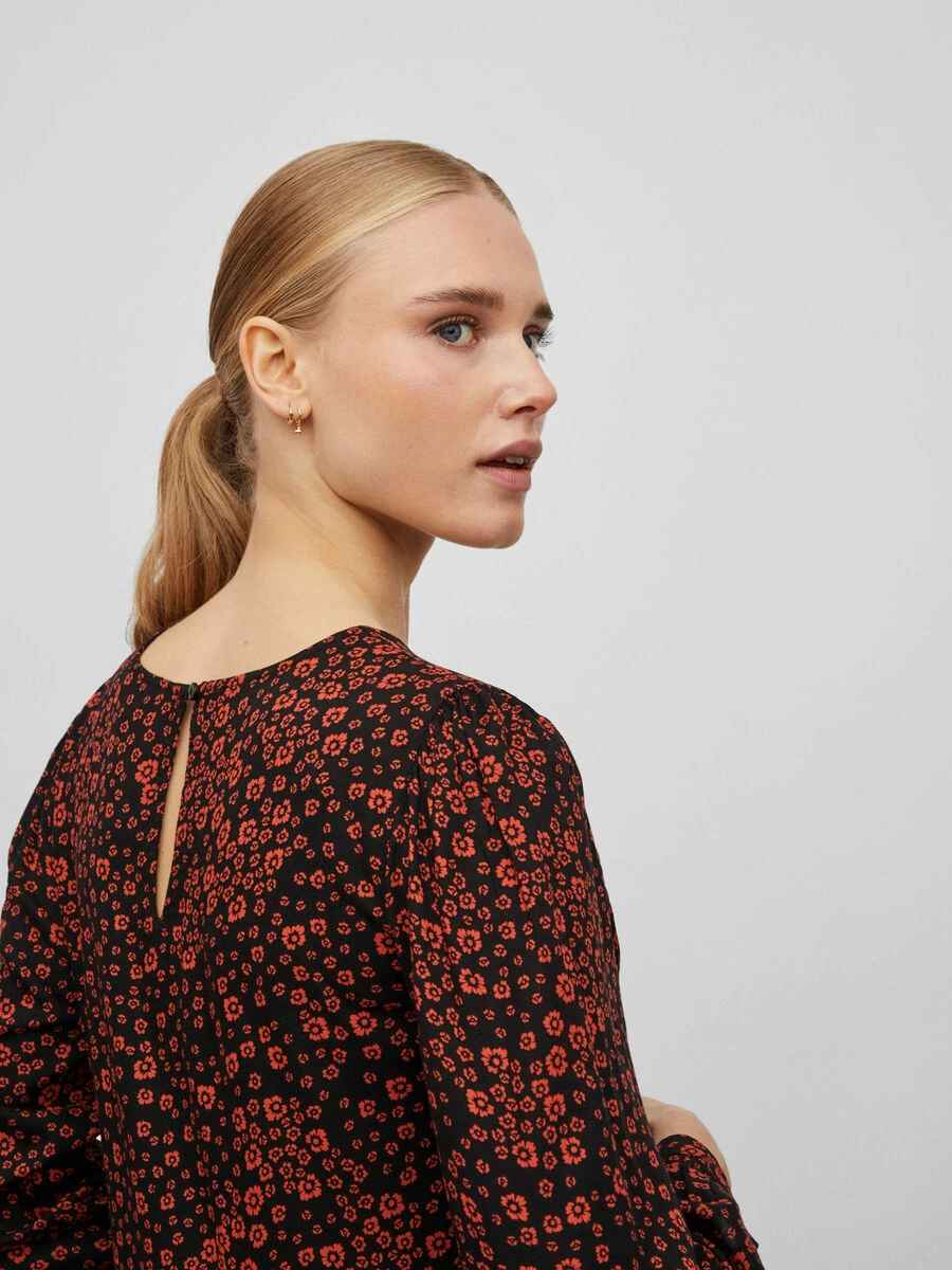 Vila GEDESSINEERD MIDI JURK 5 Vila GEDESSINEERD MIDI JURK - Afbeelding 5