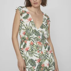 Vila MOUWLOOS KORTE JURK 10 Vila MOUWLOOS KORTE JURK -Goedkope Fraaie Mod Winkel 14077312 SnowWhite 1056957 007