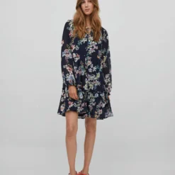 Vila RUCHEDETAILS KORTE JURK