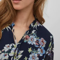 Vila RUCHEDETAILS KORTE JURK -Goedkope Fraaie Mod Winkel 14078426 NavyBlazer 966723 007