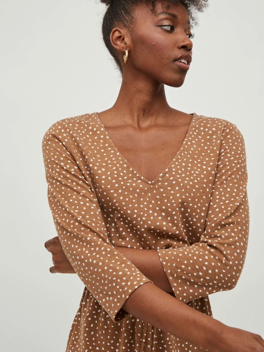 Vila PATROON 3/4-MOUWEN JURK 3 Vila PATROON 3/4-MOUWEN JURK - Afbeelding 3