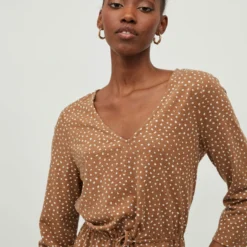 Vila PATROON 3/4-MOUWEN JURK 10 Vila PATROON 3/4-MOUWEN JURK -Goedkope Fraaie Mod Winkel 14079381 ToastedCoconut 980982 007